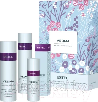 Набор косметики для волос Estel Vedma шампунь 25мл+маска 200мл+масло-эликсир 50мл - фото 1 - id-p216606495
