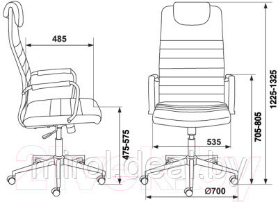 Кресло офисное Бюрократ KB-9N/Eco - фото 6 - id-p216606022