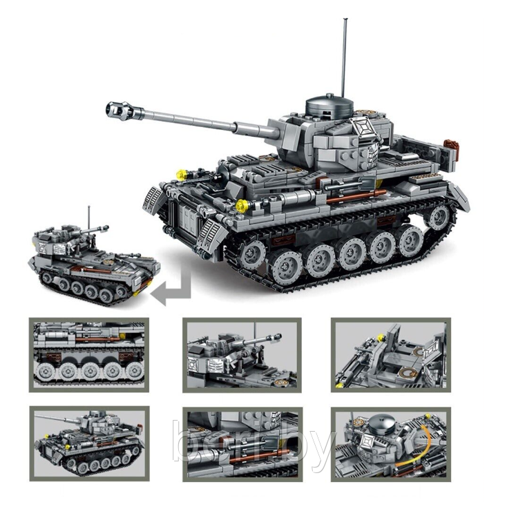 66003 Конструктор Немецкий танк 2в1 Panzer IV, 803 детали - фото 3 - id-p216609683
