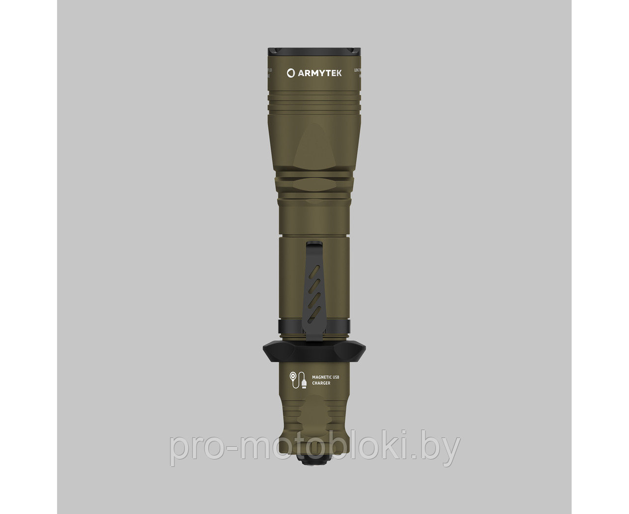 Фонарь Armytek Dobermann Pro Magnet USB Olive Теплый - фото 2 - id-p216611118