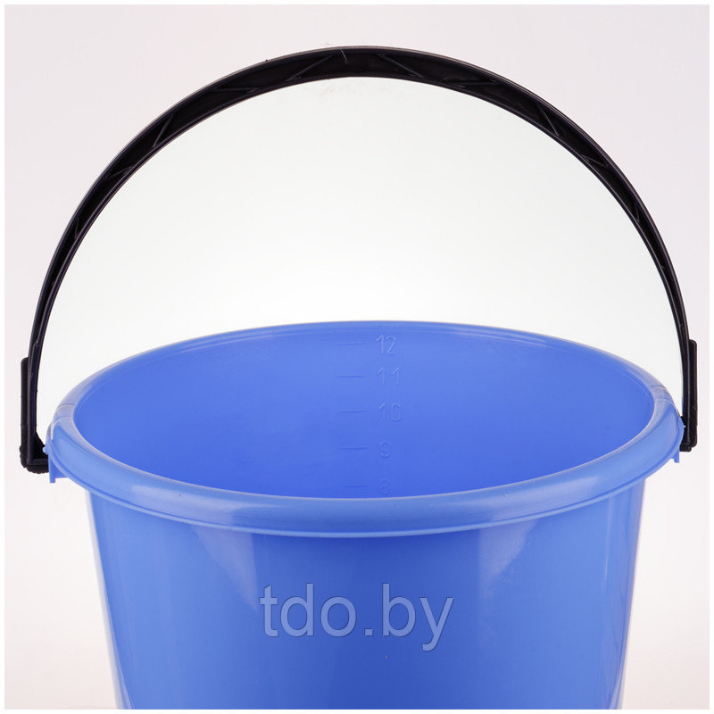 Ведро пластиковое, пищевое OfficeClean, 12л, голубое - фото 3 - id-p216611821