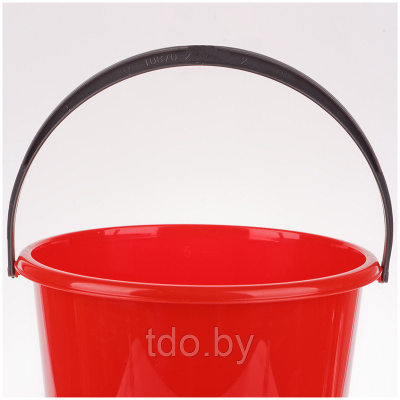 Ведро пластиковое, пищевое OfficeClean, мерная шкала, красное, 5л - фото 3 - id-p216611915
