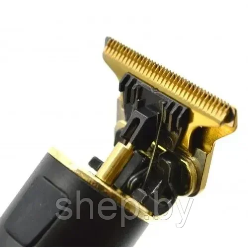 Триммер для бороды и усов с LED-дисплеем LFQ-666-24, золотой (металлическая ручка) - фото 4 - id-p216611923