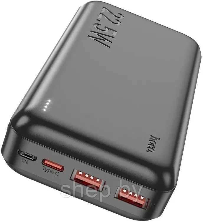 Внешний аккумулятор Hoco J101A PD20W+QC3.0 20000mAh цвет: черный - фото 1 - id-p216612747