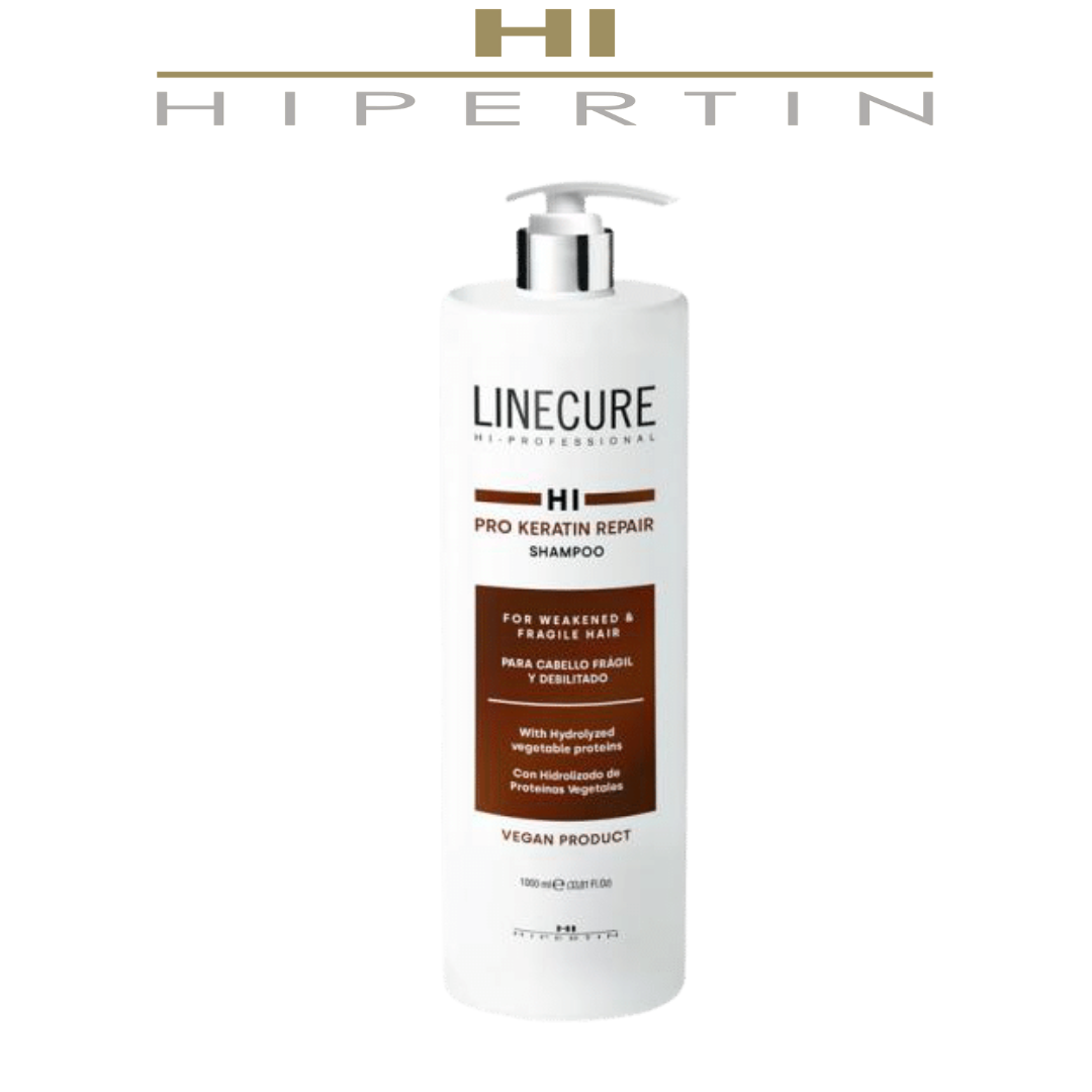 Шампунь для ломких, сухих и вьющихся волос Hipertin Linecure Pro Keratin Repair Shampoo 1000 - фото 1 - id-p216612818