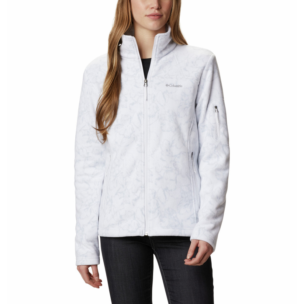 Джемпер женский Columbia Fast Trek Printed Jacket белый 1622211-105 - фото 1 - id-p216613799