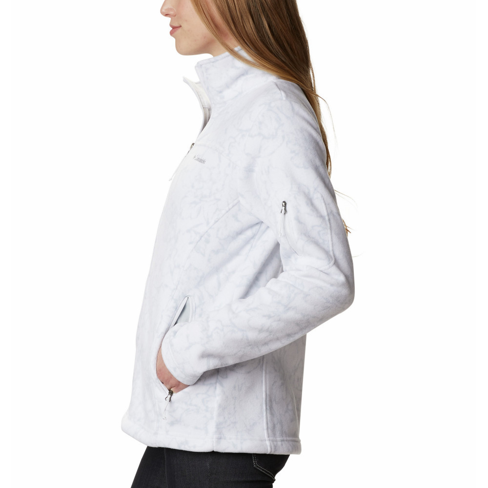 Джемпер женский Columbia Fast Trek Printed Jacket белый 1622211-105 - фото 3 - id-p216613799