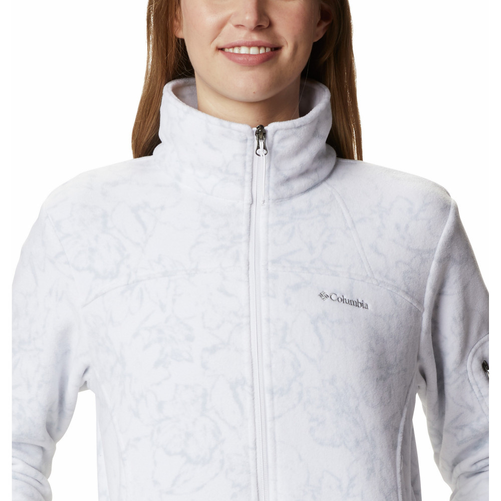 Джемпер женский Columbia Fast Trek Printed Jacket белый 1622211-105 - фото 4 - id-p216613799