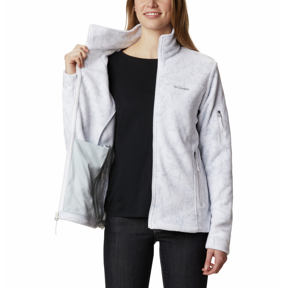 Джемпер женский Columbia Fast Trek Printed Jacket белый 1622211-105 - фото 5 - id-p216613799