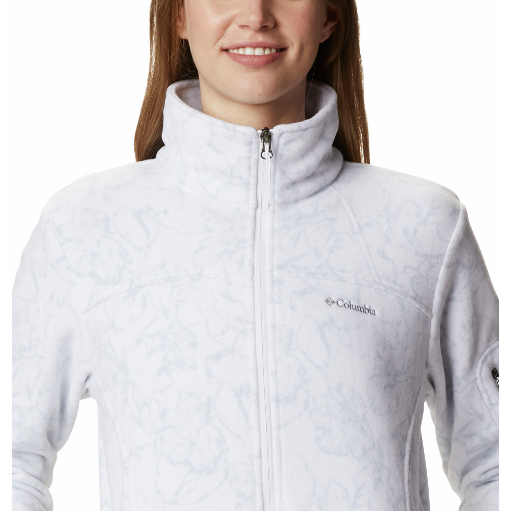 Джемпер женский Columbia Fast Trek Printed Jacket белый 1622211-105 - фото 4 - id-p216613800