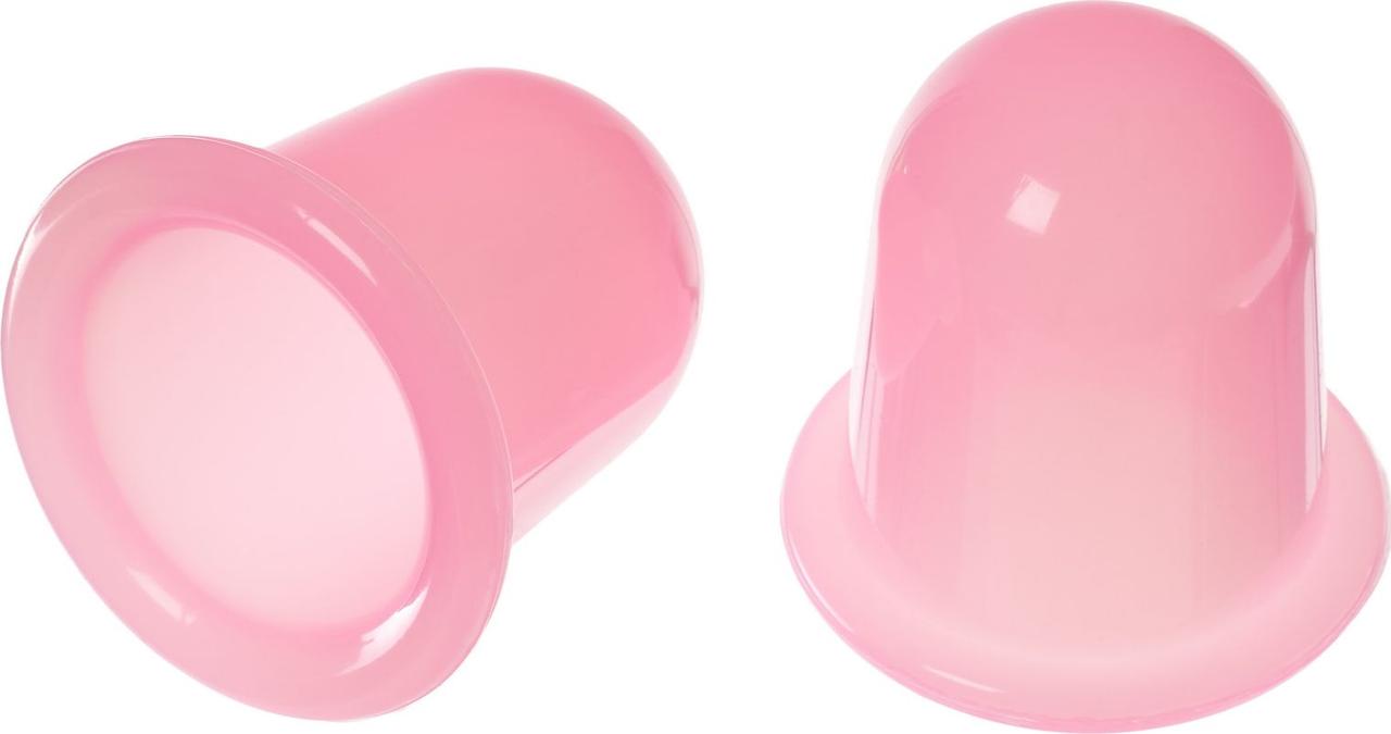 Массажный набор Антицеллюлит (2 pcs Cupping and Massage Bath Mitt set, pink) - фото 3 - id-p216508316