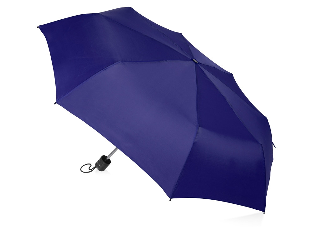 Зонт складной Columbus, механический, 3 сложения, с чехлом, темно-синий - фото 2 - id-p216613959
