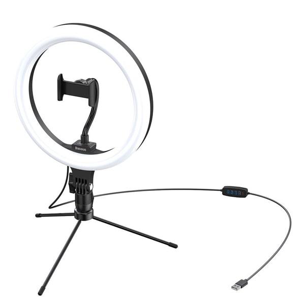 Кольцевая лампа настольная Baseus Live Stream Holder-Table Stand с креплением для смартфона - фото 3 - id-p216581227
