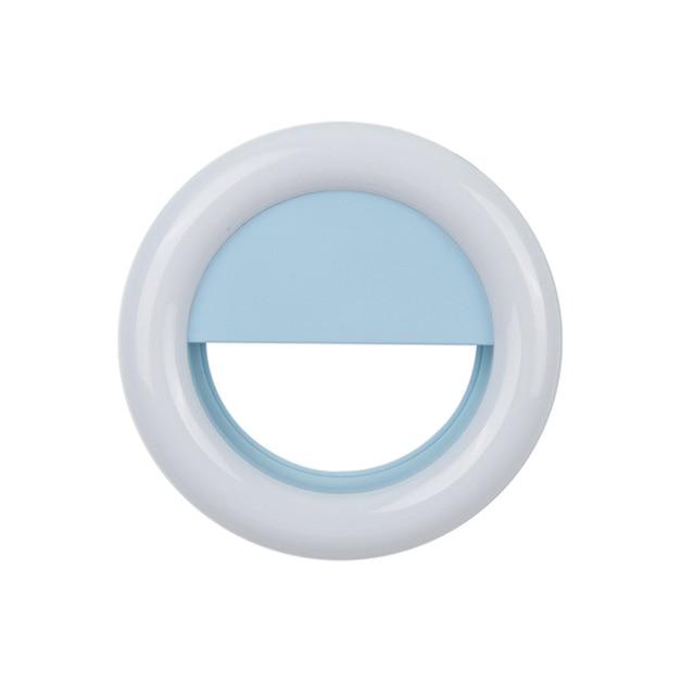Кольцевая лампа Selfie Ring Light RGB RG-01 (голубой) - фото 1 - id-p216581262