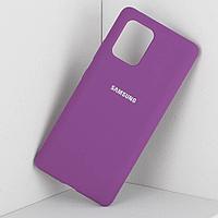 Силиконовый чехол для Samsung Galaxy S10 lite, A91, M80S (фиолетовый)