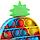 Игрушка антистресс пупырка Pop It (разноцветный ананас), фото 2