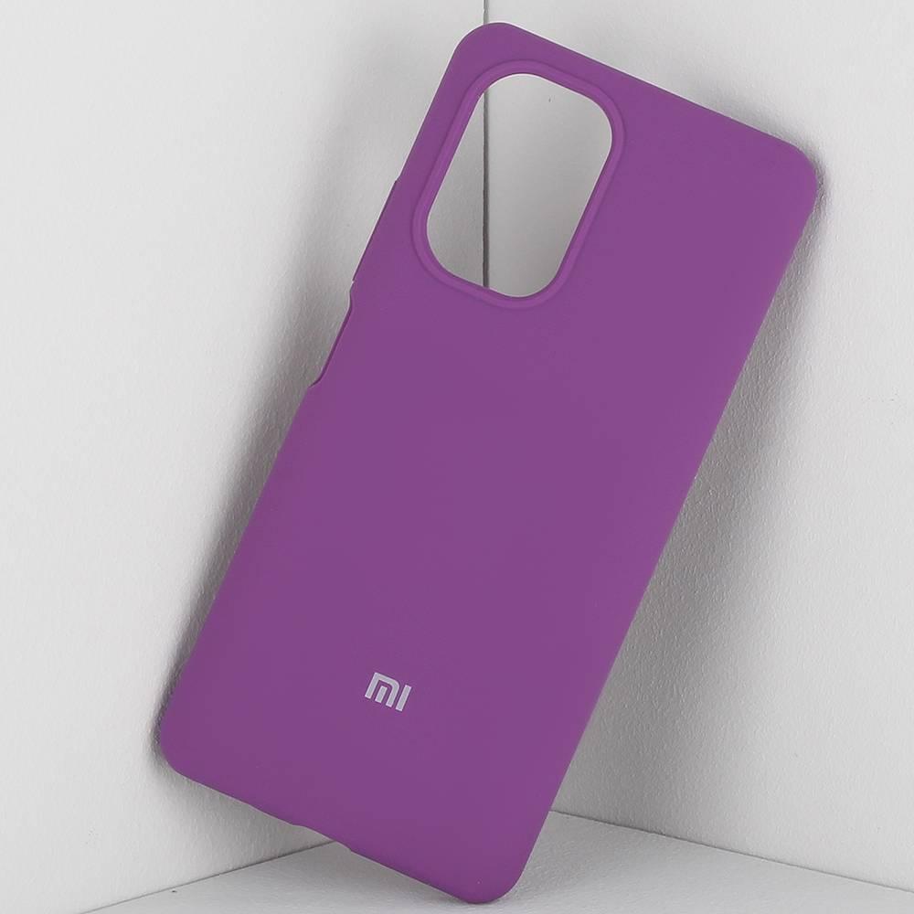 Силиконовый чехол для Xiaomi Poco F3, F3 Pro, Redmi K40, K40 Pro, K40 Plus (фиолетовый) - фото 1 - id-p216581358