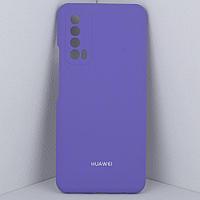 Силиконовый чехол для Huawei P Smart 2021 (фиолетовый)