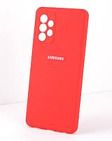 Силиконовый чехол для Samsung Galaxy A72 (красный)