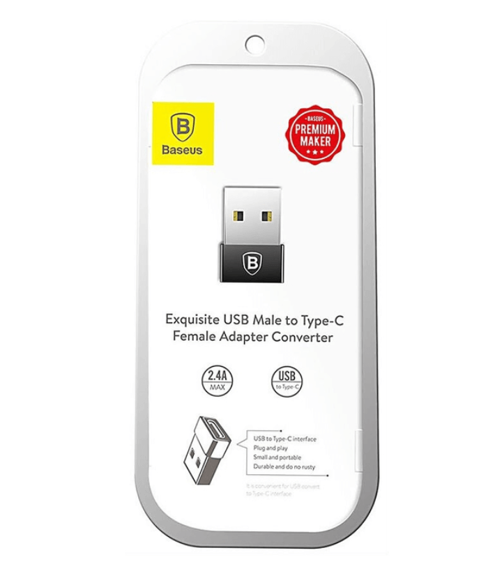 Адаптер OTG Baseus Mini Type-C female to USB male adapter converter - фото 4 - id-p216581554
