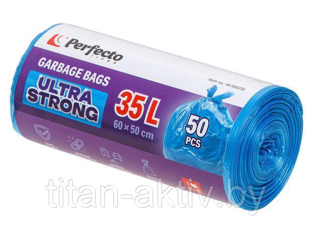 Пакеты для мусора, Ultra strong, 35 л, 50 шт., PERFECTO LINEA