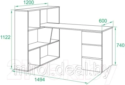 Письменный стол Сокол-Мебель СПМ-20 - фото 3 - id-p216616341
