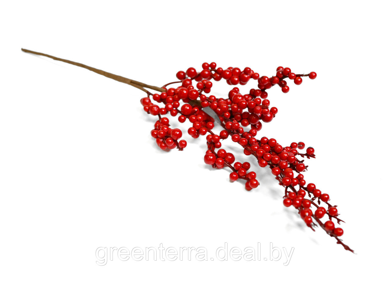 Украшение елочное "Ветка с красными ягодами" 42см [L99-8824] - фото 3 - id-p216620988