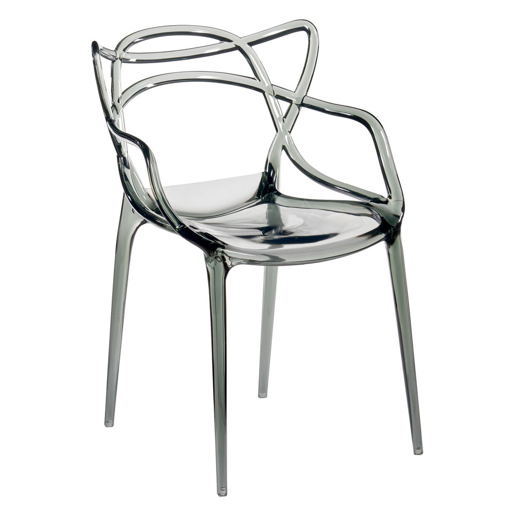 Комплект из 2-х стульев Masters прозрачный серый - фото 2 - id-p216620899