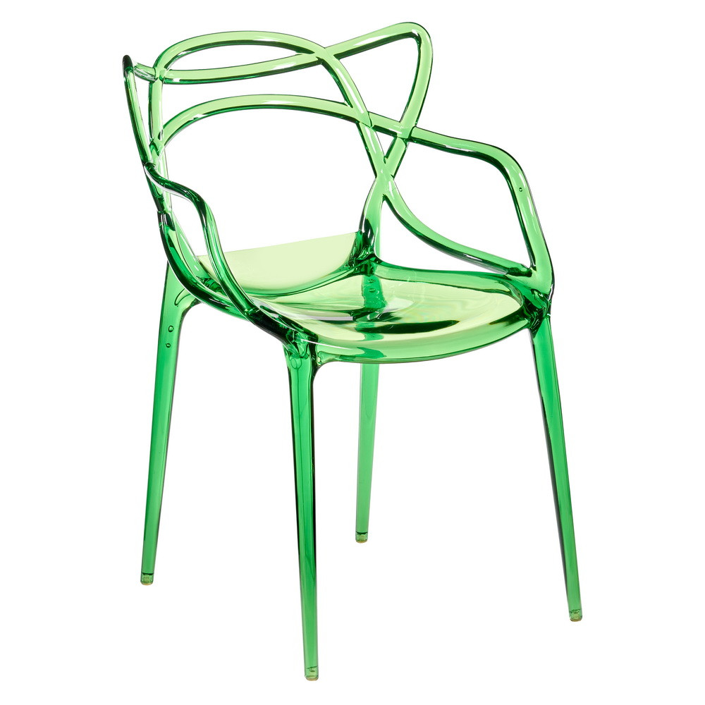 Комплект из 4-х стульев Masters прозрачный зелёный - фото 2 - id-p216620905