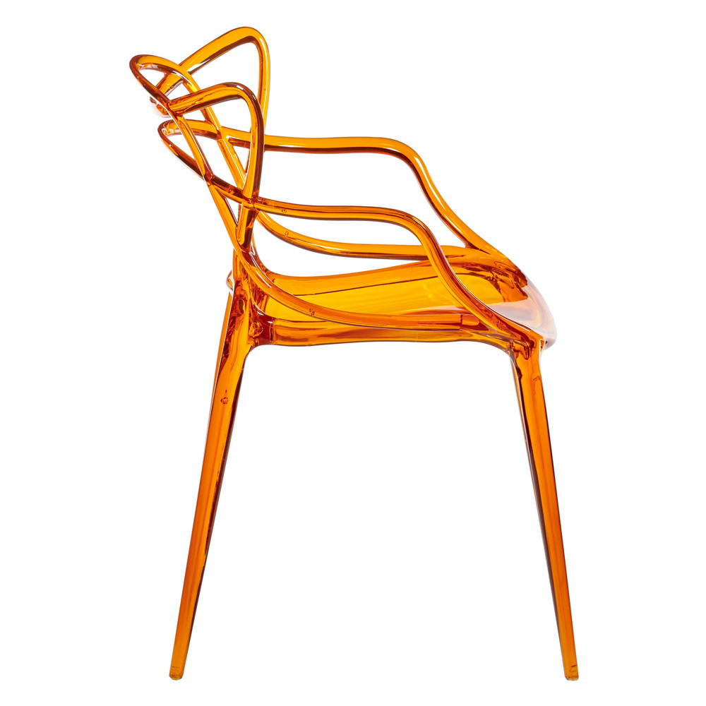 Комплект из 4-х стульев Masters прозрачный оранжевый - фото 4 - id-p216620906