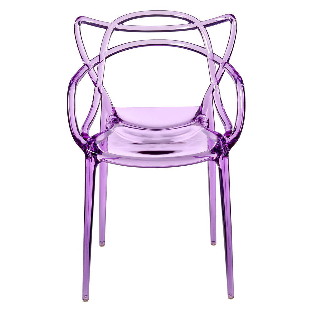 Комплект из 4-х стульев Masters прозрачный сиреневый - фото 3 - id-p216620907