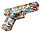 HJ311K Пистолет детский металлический 3 в 1, 3 вида патронов, фото 4