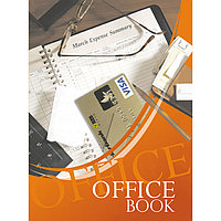 Книга канцелярская "Office book" А4, 96л, клетка, твердый переплет, офсет (цветной блок), арт.11с123.1