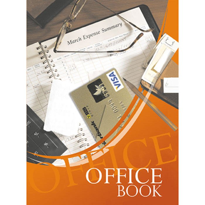 Книга канцелярская "Office book" А4, 96л, клетка, твердый переплет, офсет (цветной блок), арт.11с123.1 - фото 1 - id-p216622385