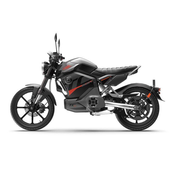 Электромотоцикл WHITE SIBERIA SUPER SOCO TC MAX 2023 (Черный-красный) - фото 2 - id-p216622425
