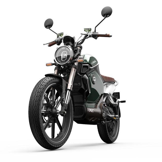 Электромотоцикл WHITE SIBERIA SUPER SOCO TC 2023 (Зеленый) - фото 2 - id-p216622432