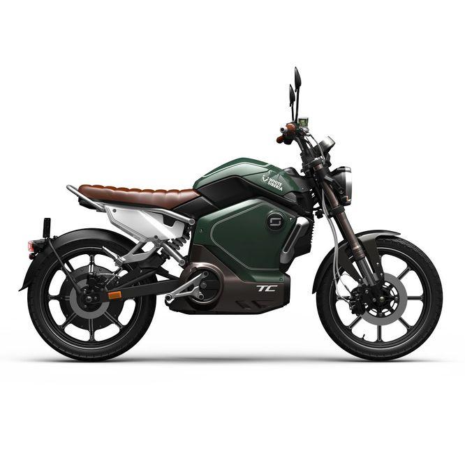 Электромотоцикл WHITE SIBERIA SUPER SOCO TC 2023 (Зеленый) - фото 5 - id-p216622432