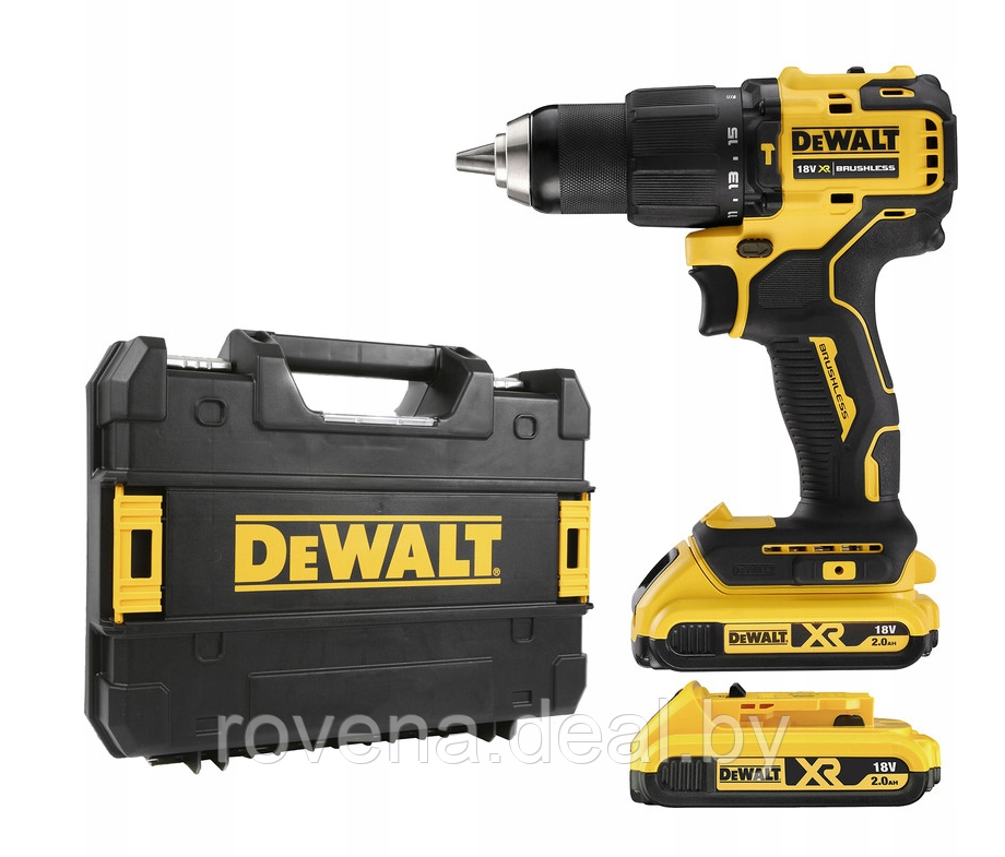 Аккумуляторная ударная дрель/шуруповерт DeWalt DCD709D2T-QW XR, 65Nm 18 В, 2x2,0 Ач (бесщеточная) - фото 4 - id-p216622377