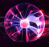Плазменный шар Plasma light декоративная лампа Тесла, 8 см. / Магический ночник с молниями, фото 2