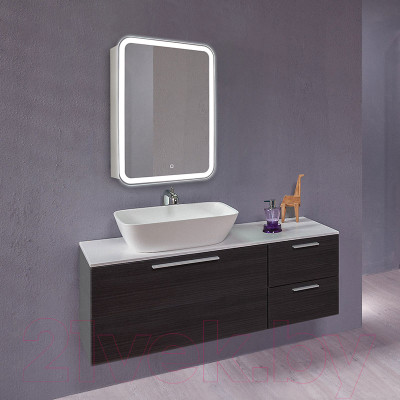 Шкаф с зеркалом для ванной Silver Mirrors Фиджи 50 / LED-00002362 - фото 6 - id-p216623362