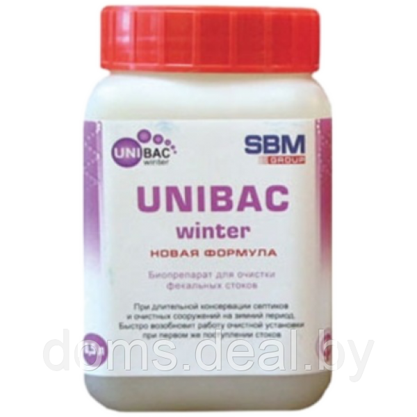 Биоактиватор UNIBAC-winter для использования при длительной консервации септиков и систем локальной - фото 1 - id-p216622628