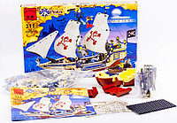 Конструктор Brick 311 Короли морей, 487 деталей Брик пиратский корабль