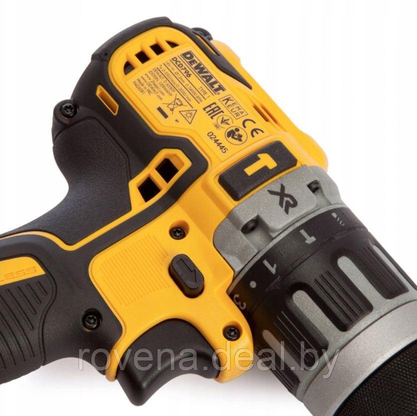 Дрель-Шуруповерт DeWALT DCD796P2T 70 Нм бесщеточный аккумуляторный 2x5Ah с ударом - фото 7 - id-p216631288