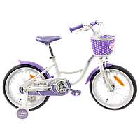 Велосипед детский Tech Team Merlin 20 белый-фиолетовый