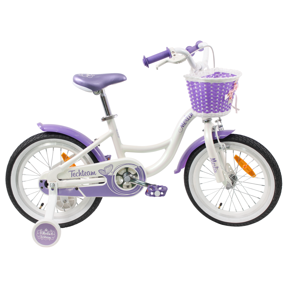Велосипед детский Tech Team Merlin 20 белый-фиолетовый - фото 1 - id-p216631378