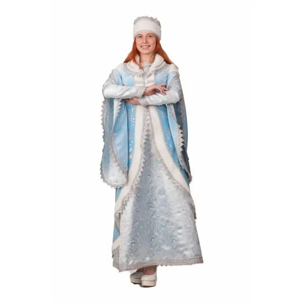 Карнавальный костюм Снегурочка Царская 1114, взрослый - фото 1 - id-p216632429