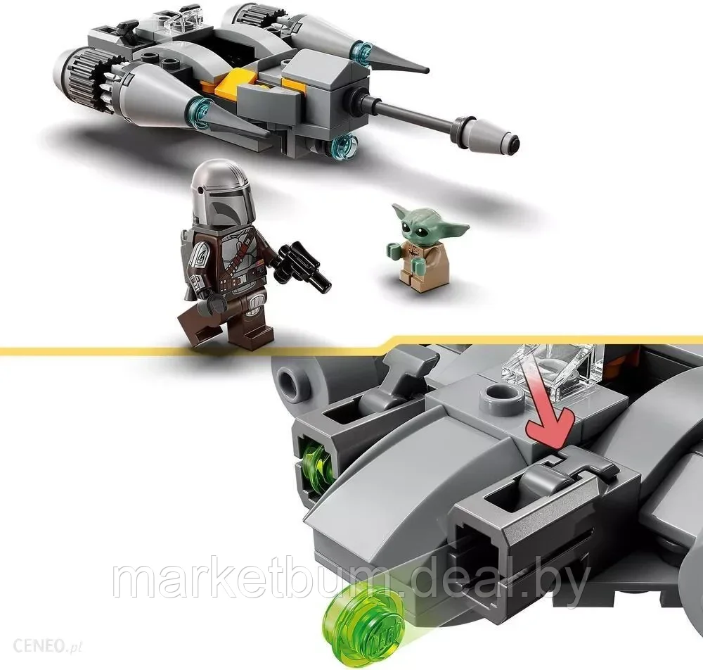 LEGO Star Wars 75363 Истребитель Мандалорца Н-1 в микромасштабе - фото 4 - id-p216632707