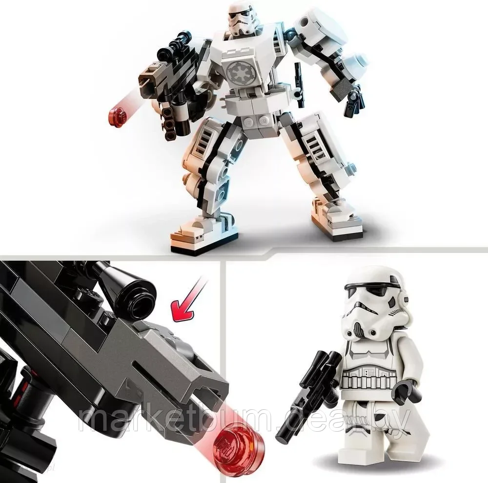 Конструктор LEGO Star Wars 75370, Робот Штурмовик - фото 4 - id-p216633842
