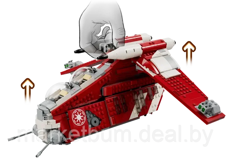 Конструктор LEGO Star Wars 75354, Канонерская лодка Корусканской гвардии - фото 5 - id-p216636151