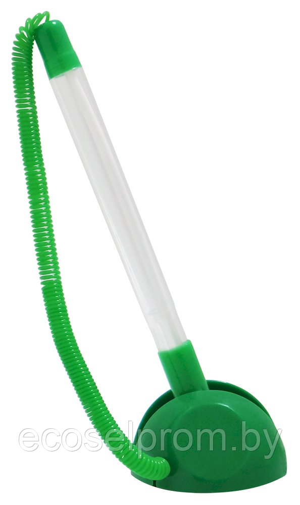 Ручка шариковая, настольная, синяя, на липучке, зелёный корпус, регулируемый угол наклона - фото 1 - id-p216637001